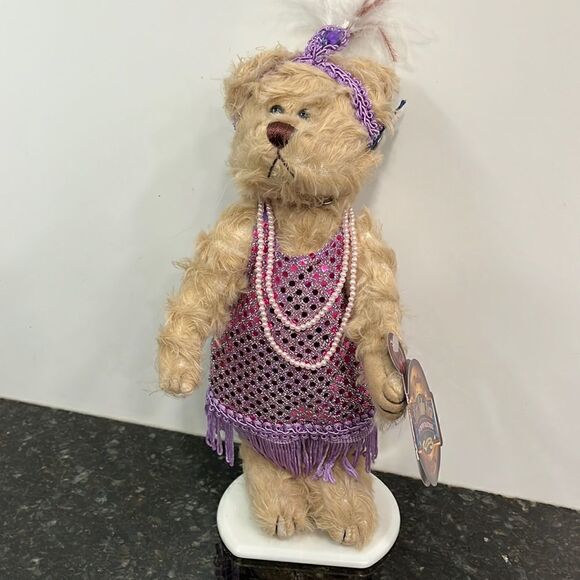 Brass Button Bears 1920s Daisy Bear Flapper 1999 - Picture 1 of 8
